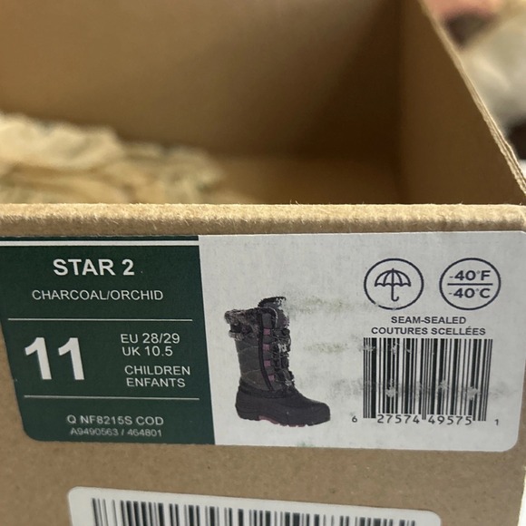 Kamik‎ girls snow boots Toddler Size 11 - Picture 12 of 13